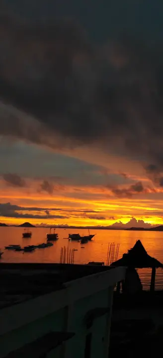 Sunset over the harbour